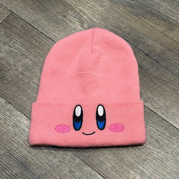 Nintendo Accessories - Kirby Face Pink Beanie